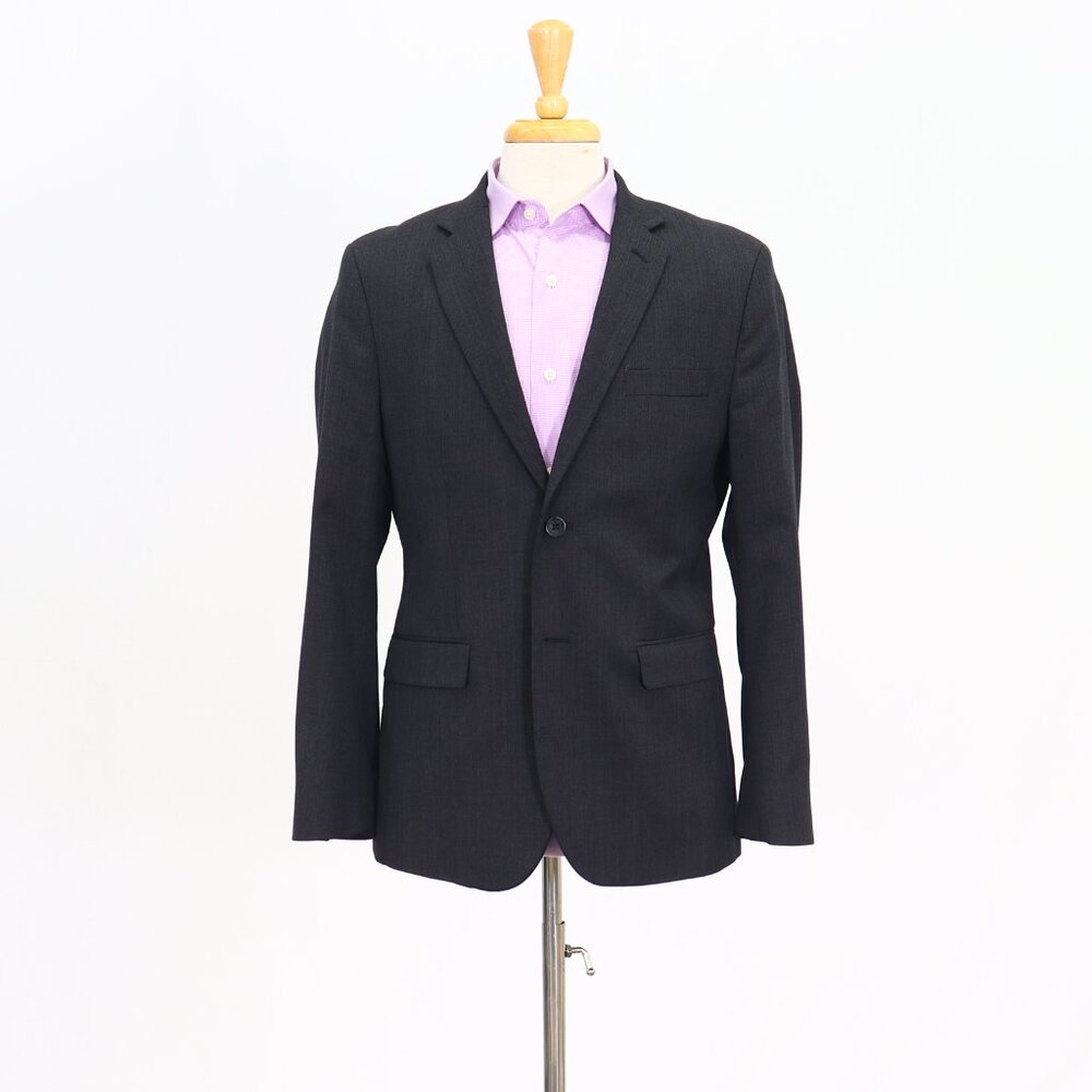 Banana Republic 40S Gray Blazer Sport Coat Jacket 2-Button Solid Y044